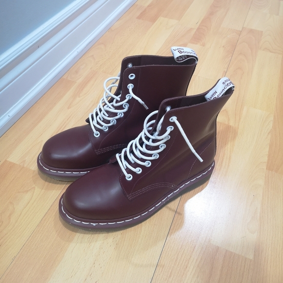 Dr. Martens 1460 Pascal 8-eye boots Cherry red Virginia leather - Picture 3 of 13